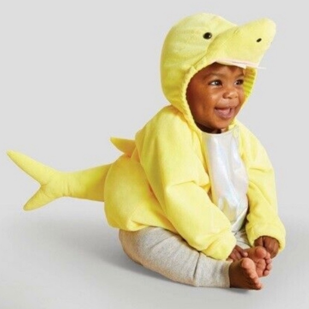 New! Infant Shark Costume- Yellow, from Target Hyde & EEK, Baby Shark